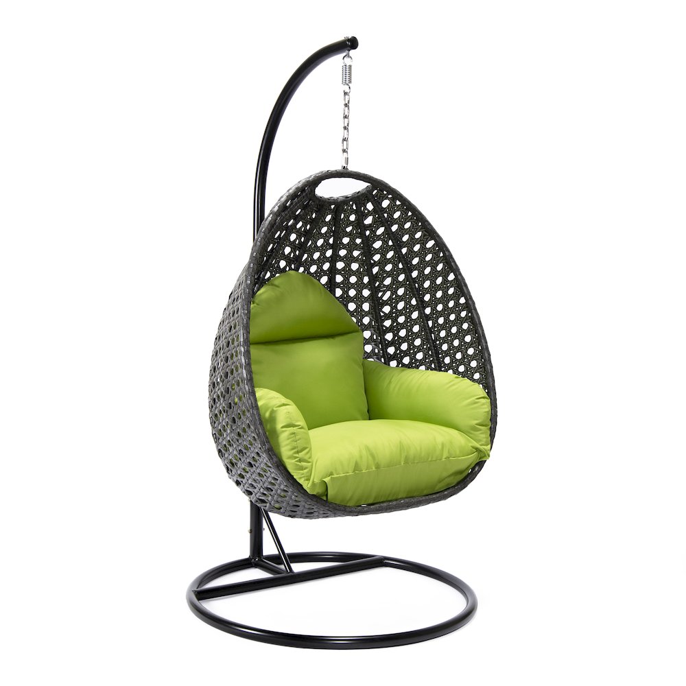 Charcoal Wicker Hanging Egg Swing Chair