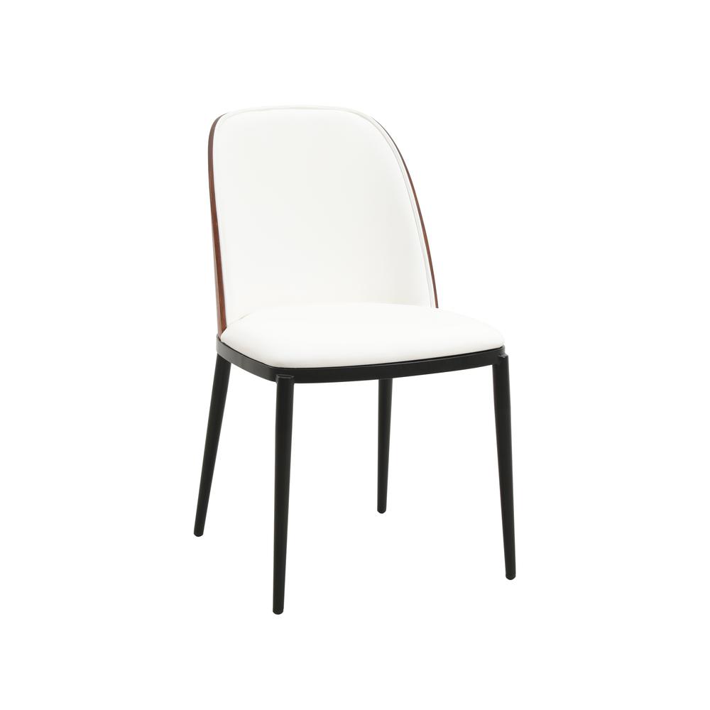 Dining Side Chair with Leather Seat