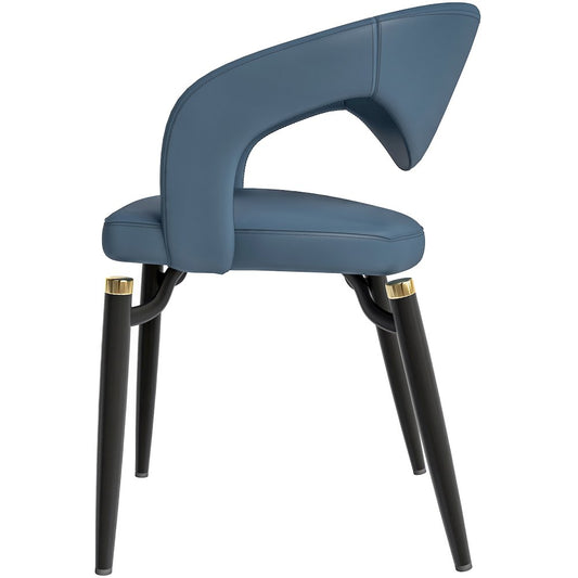 Entice Collection Modern Dining Chair in Blue