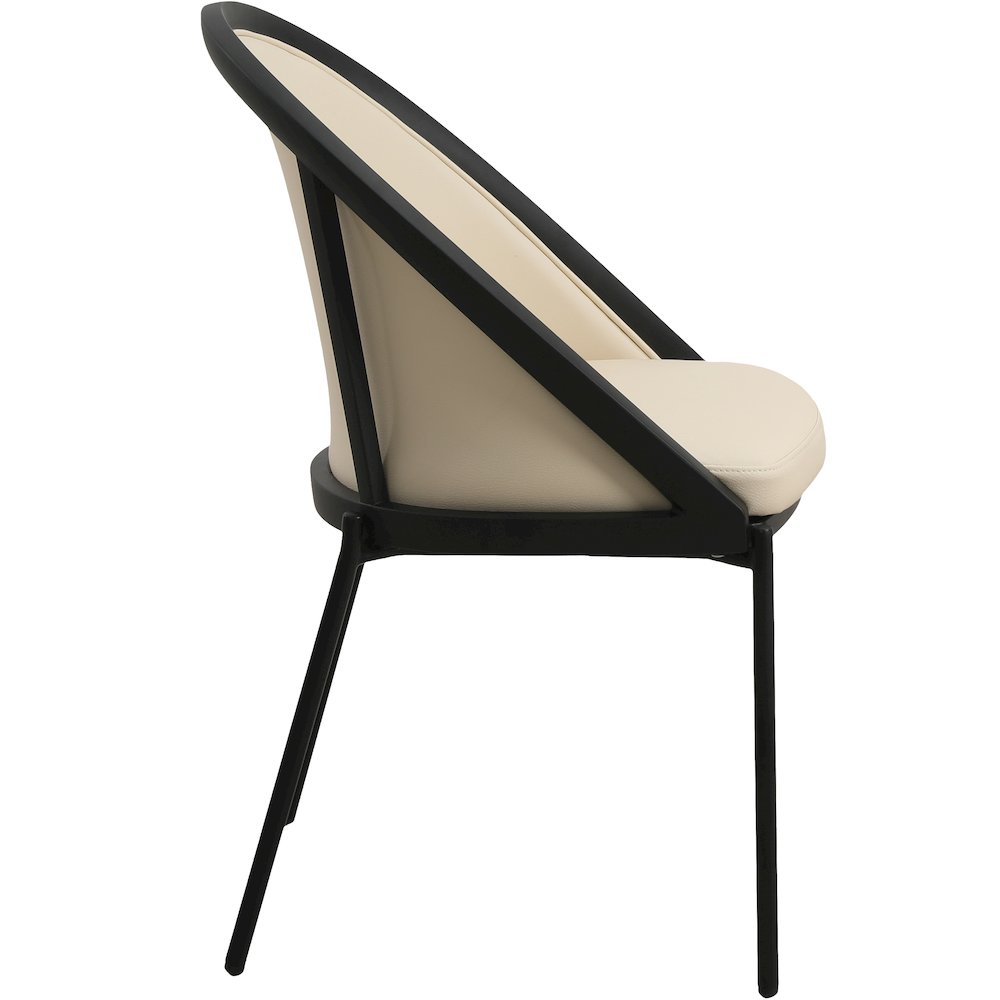 Urbane Collection Modern Dining Chair in White