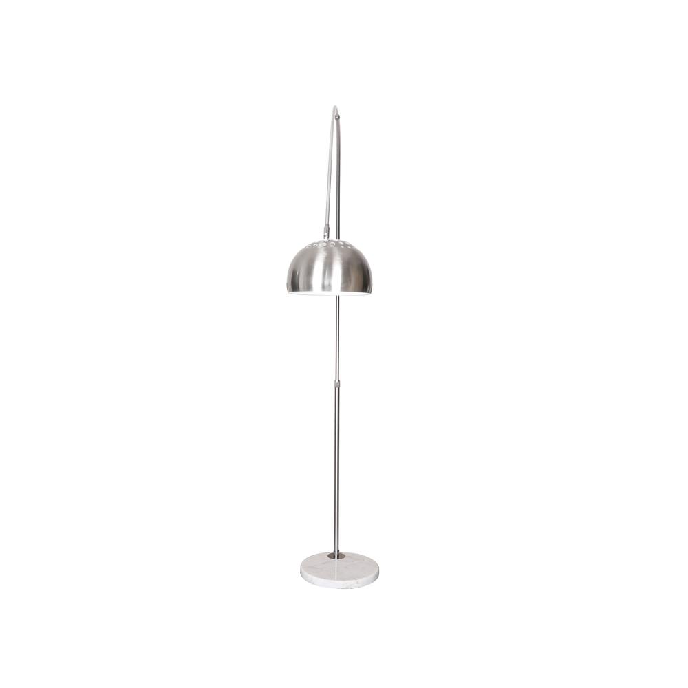 Arched Floor Lamp 75.6" Height with White Round Marble Base