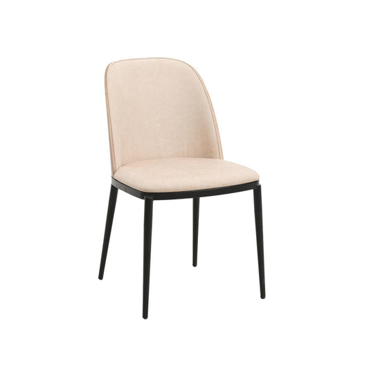 Dining Side Chair with Leather Seat