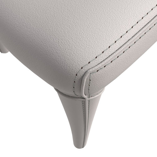 Solace Series Modern Dining Chair in Light Grey Set of 2