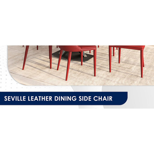 Seville Collection Modern Dining Chair in Red