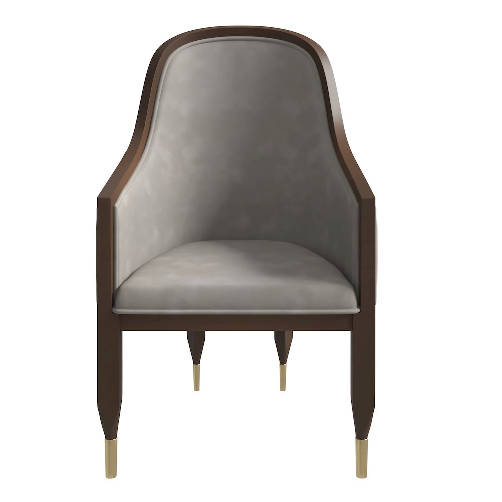 Elara Collection Wooden Dining Chair in Two-Tone Green Set of 2