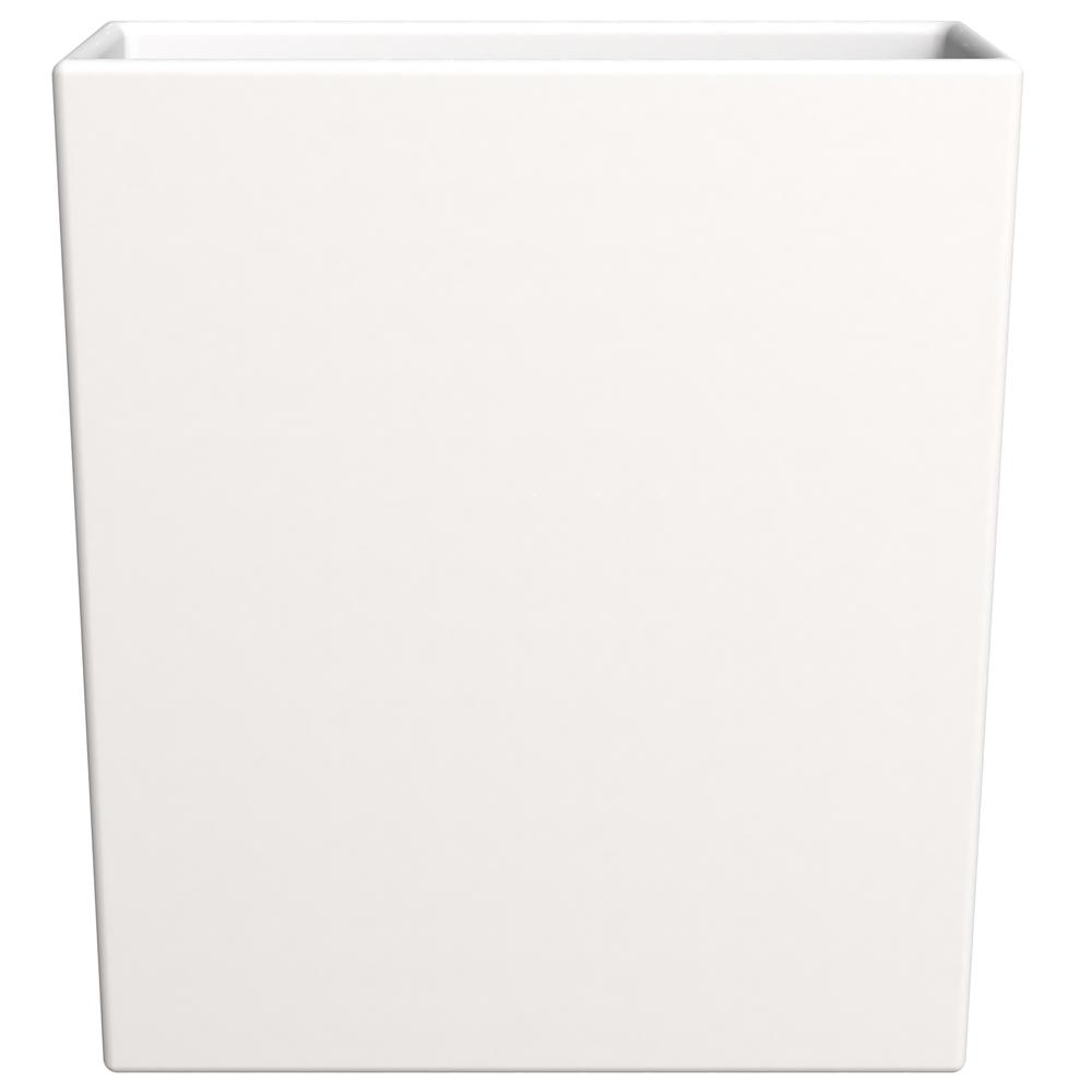 Thistle Series Poly Stone Planter in White 15" Dia 8" high