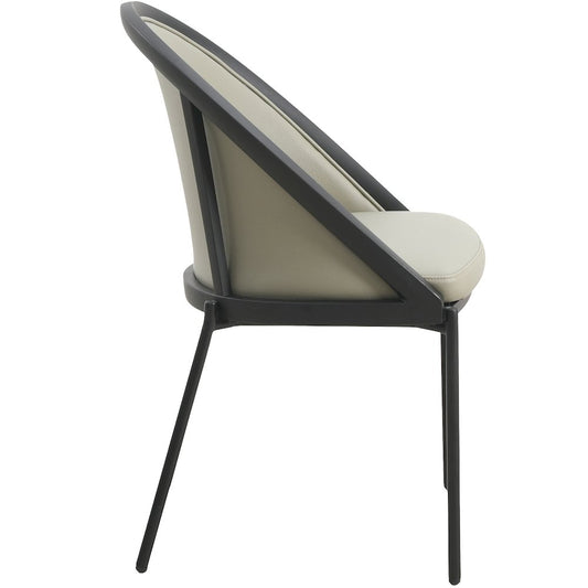 Urbane Collection Modern Dining Chair With Olive Green