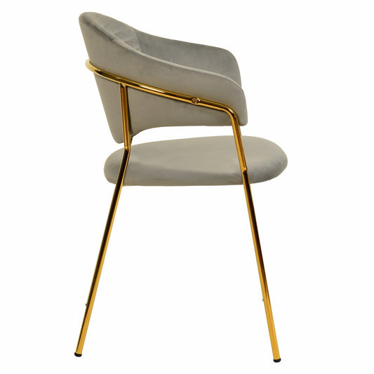 Bella Collection Modern Dining Chair in Light Grey Set of 4