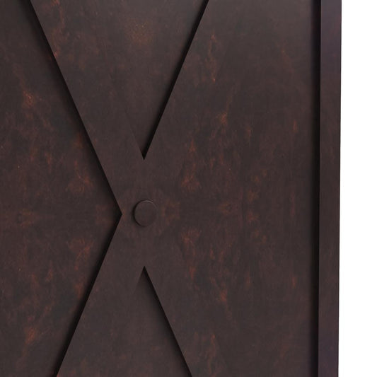 Papyrus Series Rectangle Fiber Stone Planter in Brown 14.2 x 14.2, 29 High