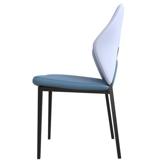 Eclat collection Modern Dining Chair in Blue Grey Set of 4