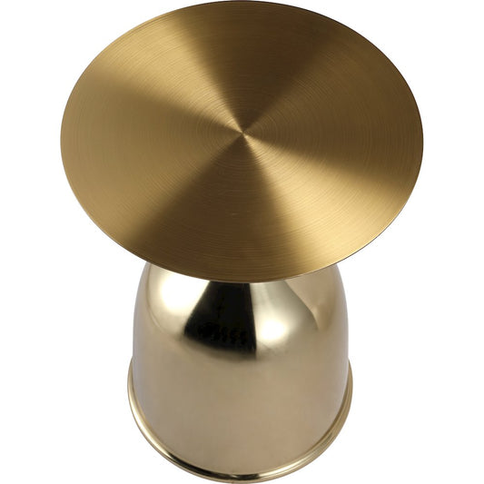 Oslo Collection Modern End Table In Gold