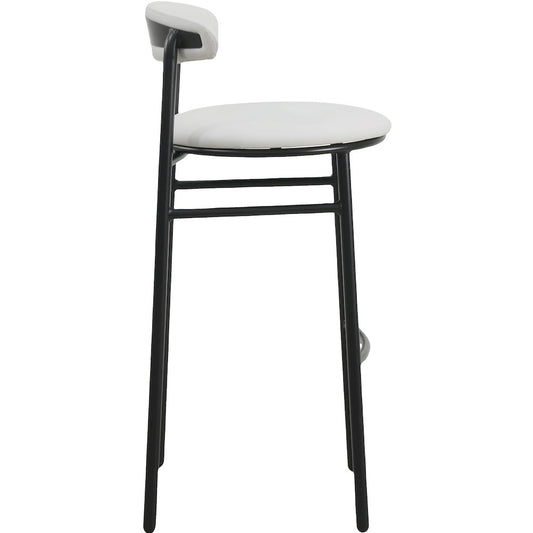 Lume Collection Modern Bar Stool in Grey