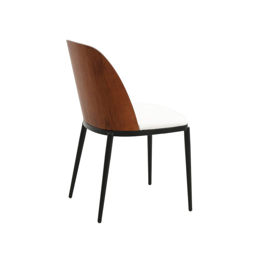 Dining Side Chair with Leather Seat