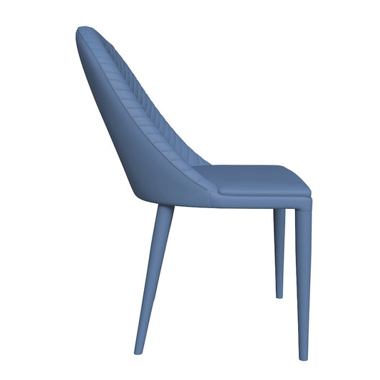 Seville Collection Modern Dining Chair in Navy Blue