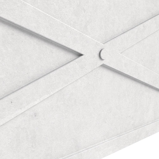 Bonsai Series Rectangle Poly Stone Planter in White 14.6 x 13 30 Long