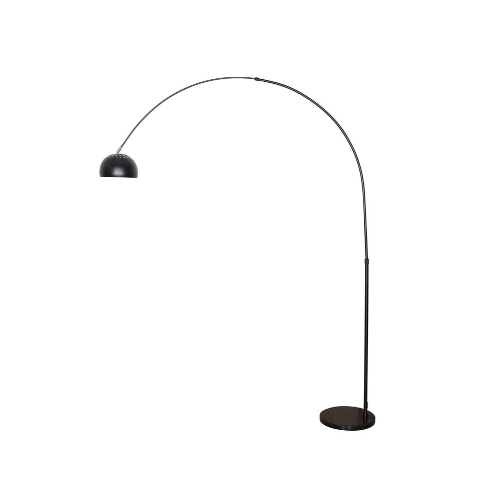 Arched Floor Lamp 75.6" Height with Black Round Marble Base