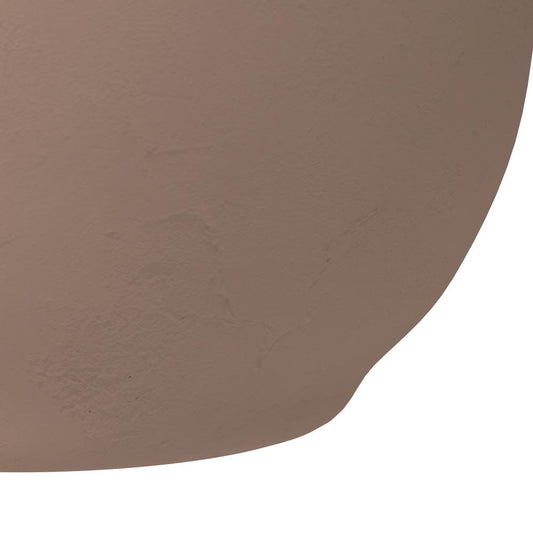 Hemisphere Poly Clay Planter in Terra cotta Color 12.4 Dia, 7.1 High
