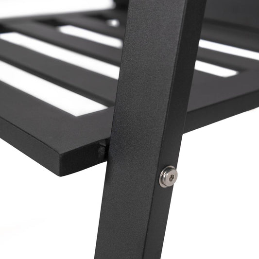 Patio Dining Armchair in Aluminum with Removable Cushions Set of 4