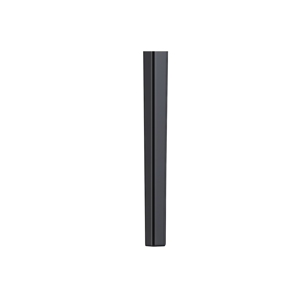 Avo Series Modern Dining Table Black Base, With 71 Light Grey Sintered Stone Top