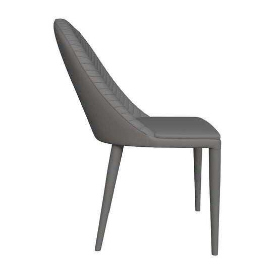 Seville Collection Modern Dining Chair in Grey