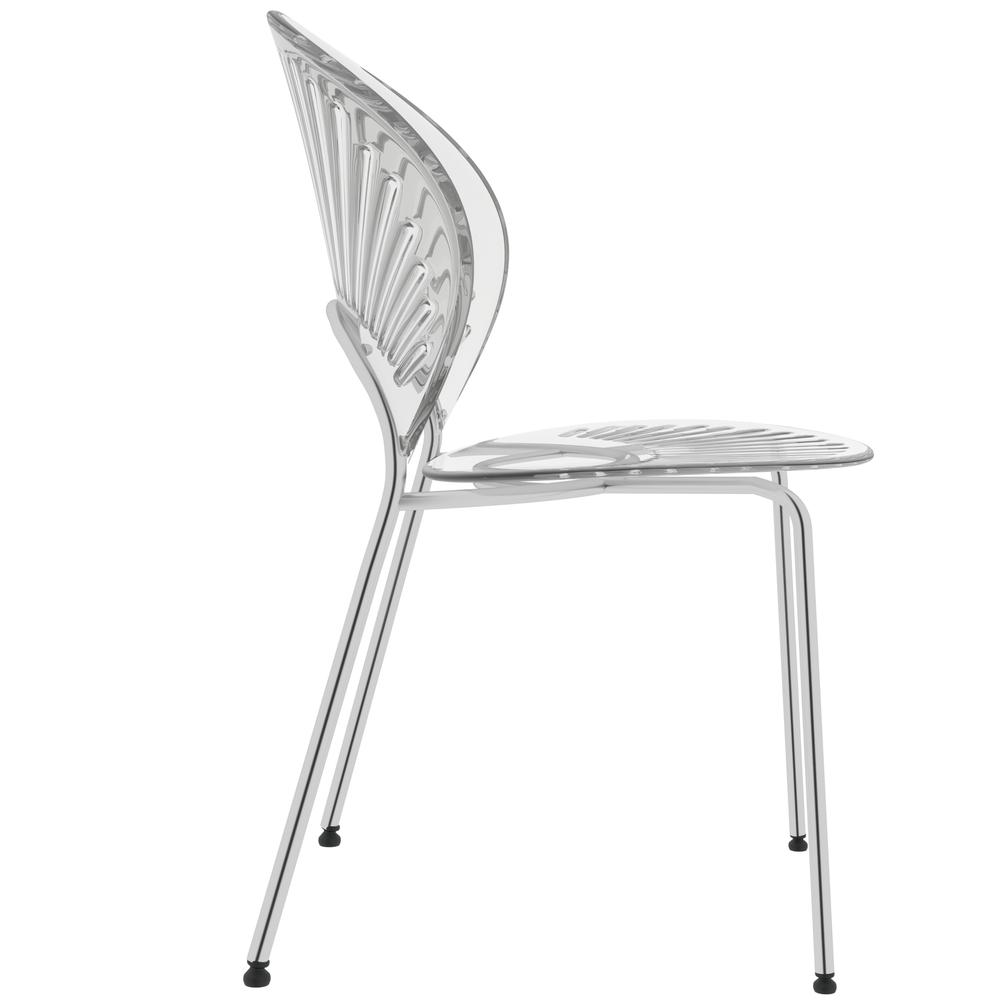 Opulent Series Modern Clear Dining Chair Set of 4