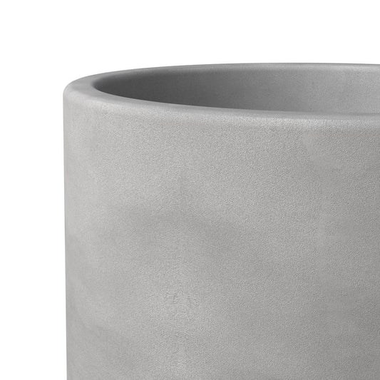 Topiary Series Poly Stone Planter in Dark Grey 18.7 Dia, 35.4 High