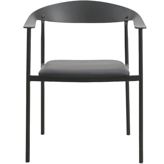 Kora Collection Modern Dining Chair in Black - Set of 4