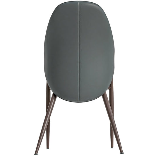 Sante Collection Modern Dining Chair Set of 2 in Grey