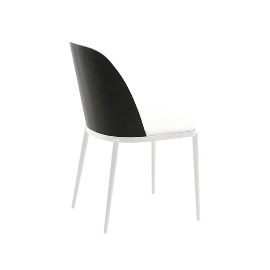 Dining Side Chair with Leather Seat