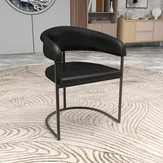 Aero Collection Modern Dining Chair in Charcoal