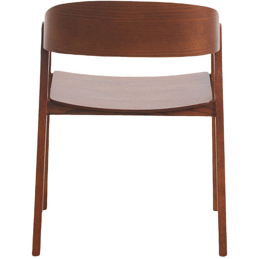 Rivo Collection Elegant Dining Chair in Dark Brown Wood