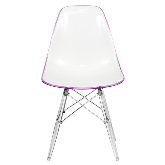 Dover Molded Side Chair with Acrylic Base