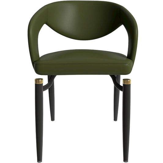 Entice Collection Modern Dining Chair Set of 4 in Green