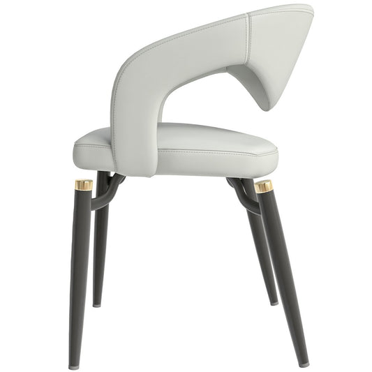 Entice Collection Modern Dining Chair in Grey