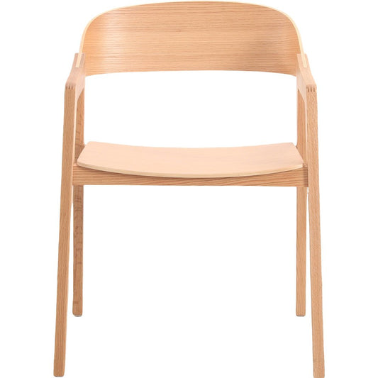 Rivo Collection Elegant Dining Chair in Natural Wood