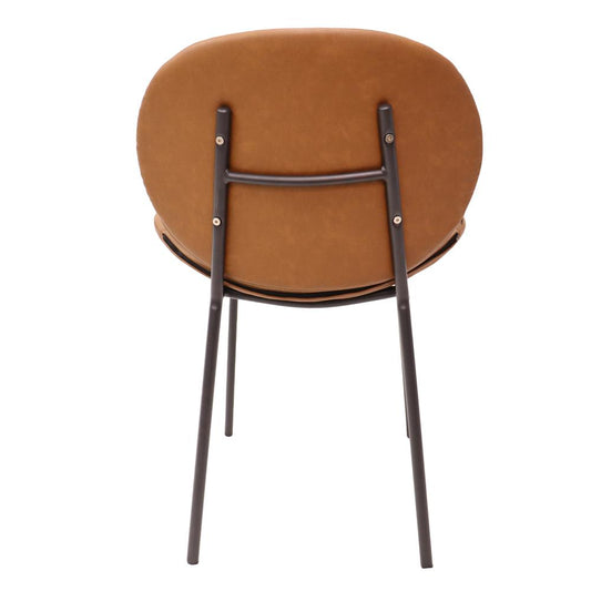 Dining Side Chair with Upholstered Faux Leather Seat