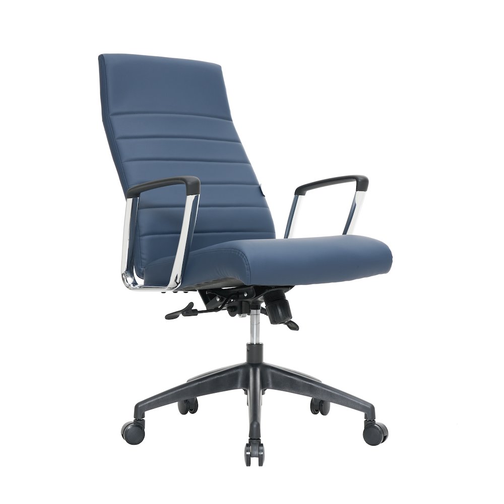Hilton Modern High-Back Leather Office Chair