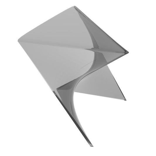 Randolph Modern Accent Side Table Indoor and Outdoor Use Smoke Color