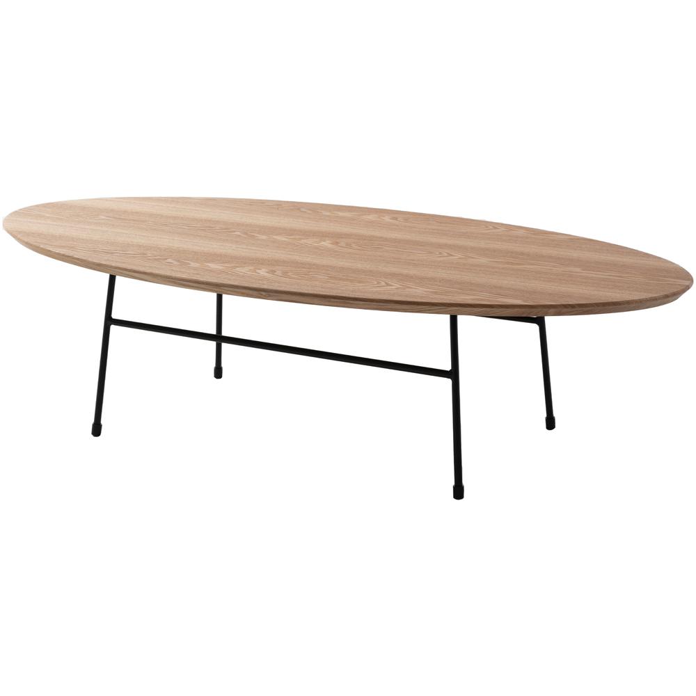 Rossmore Oval Coffee Table with Ash Veneer Top
