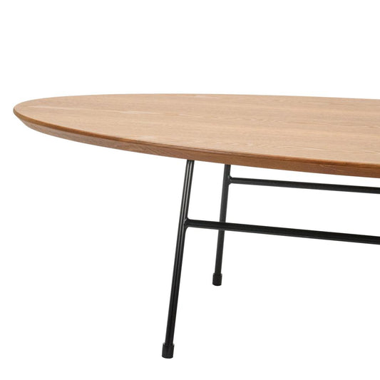 Rossmore Oval Coffee Table with Ash Veneer Top