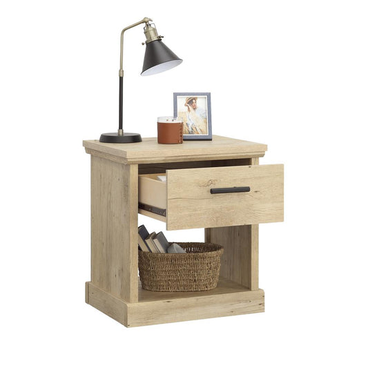 Aspen Post Night Stand, Prime Oak finish
