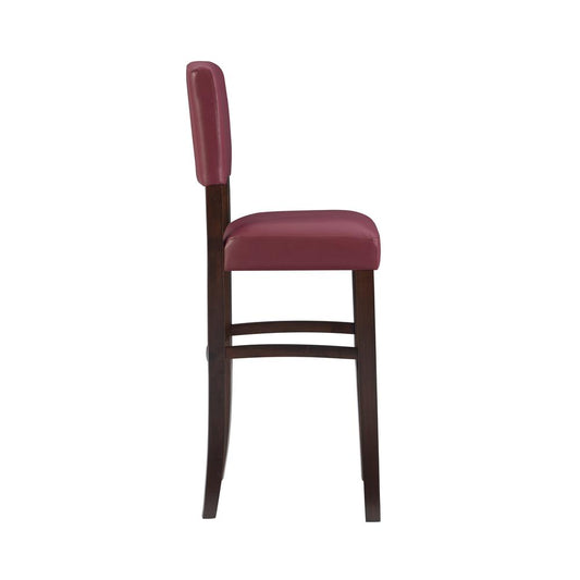 Monaco Bar Stool Dark Red