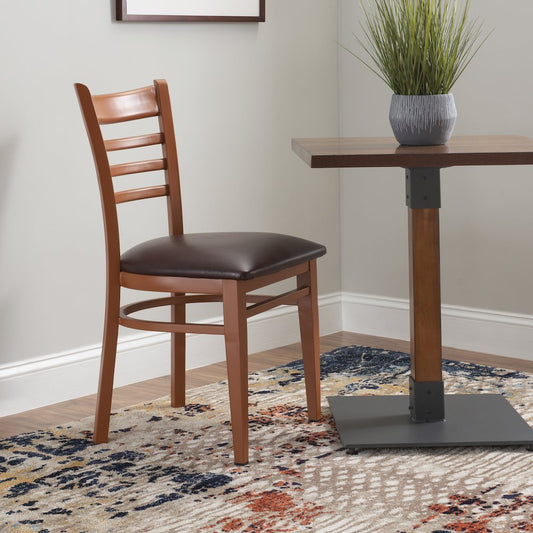 Baxter Metal Side Chair Honey Burgundy Set Of 2