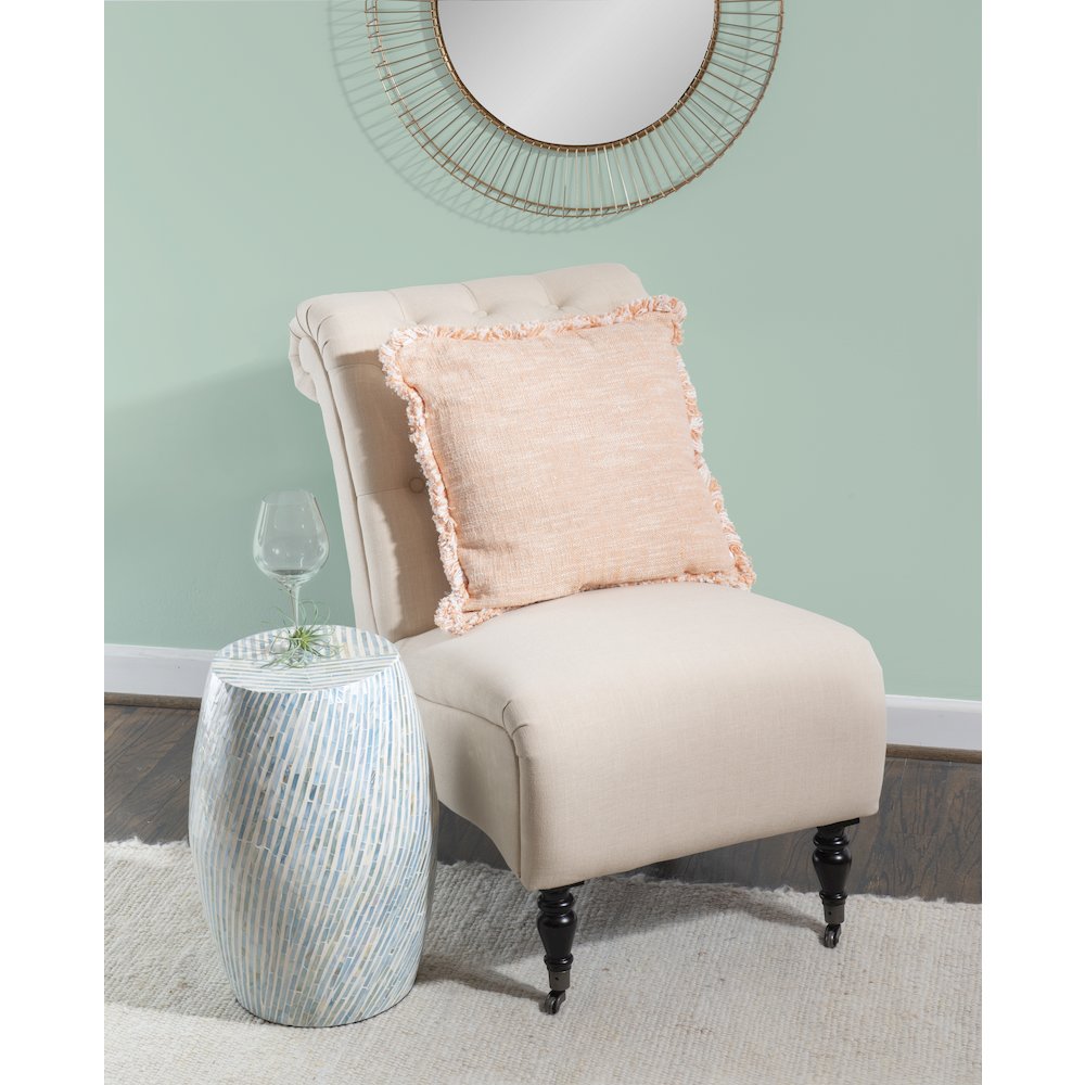 Prianna Mosaic Capiz Drum Table