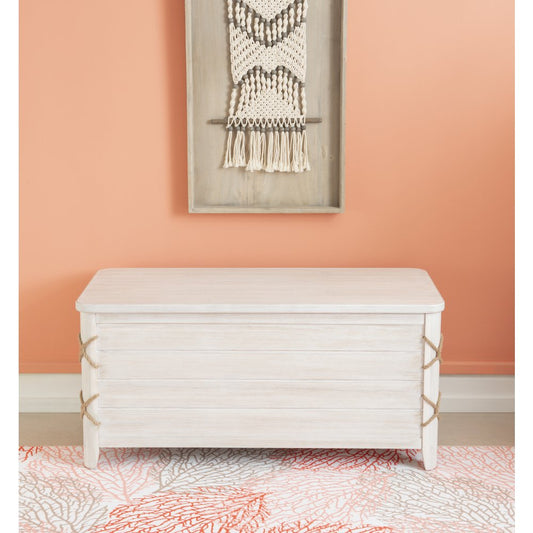 Brosnan Rope Cedar Chest White