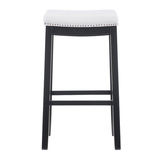 Claridge White Pu Barstool