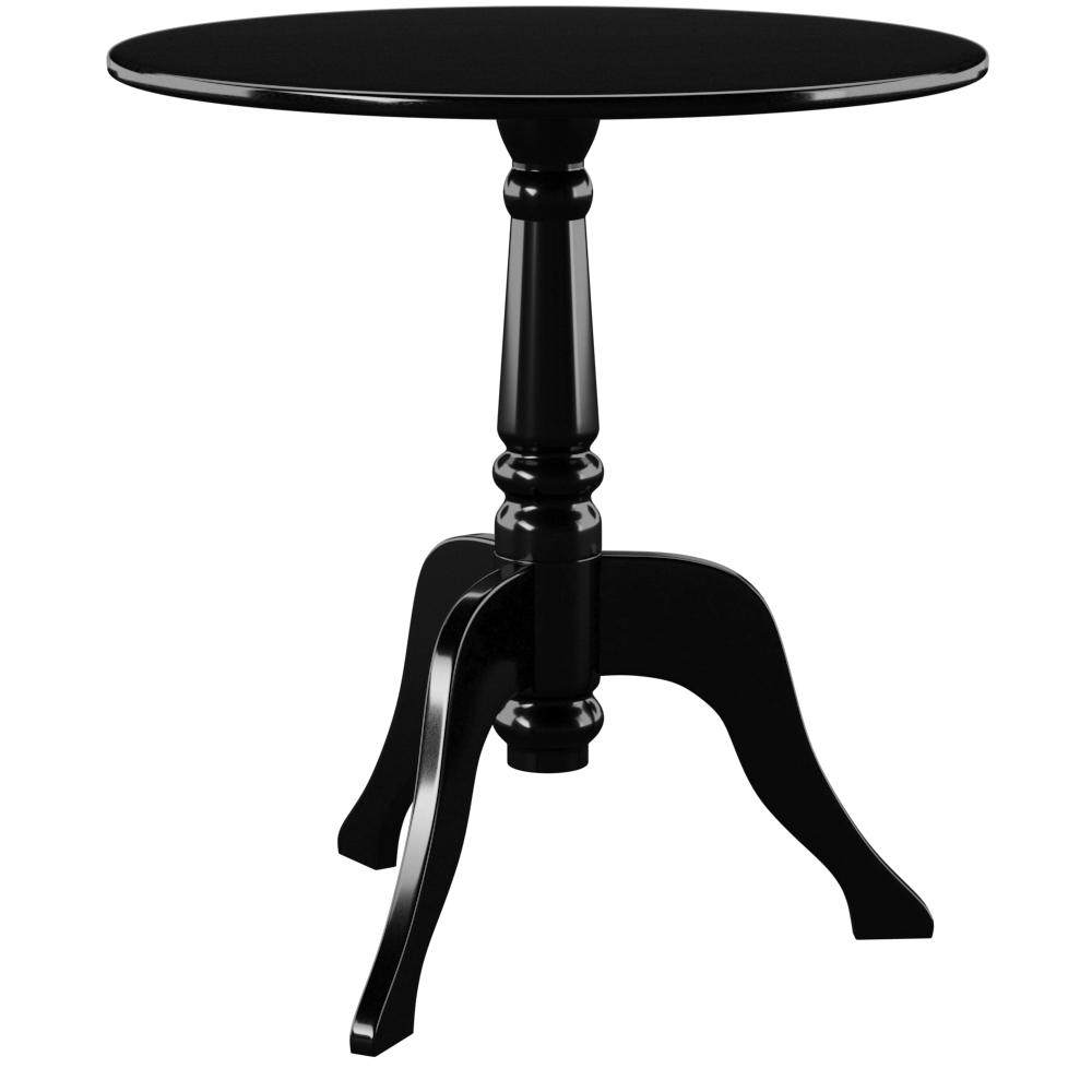 Black Acrylic End Table