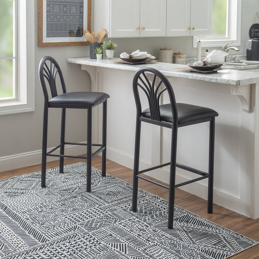 Thayer Barstool Black Set Of 2