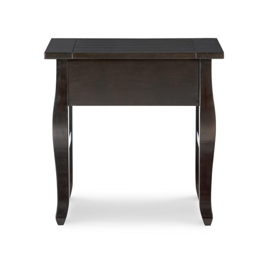 Rio Grande One-Drawer End Table, Espresso
