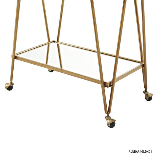 Gold Mid-Century Bar Cart